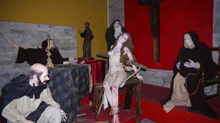 San Marino Torture museum has more than a hundred instruments and torture d...
